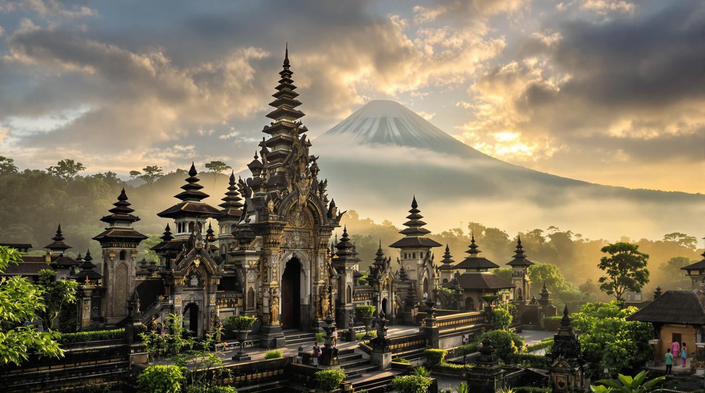 Cette île de 5 780 km² abrite plus de 20 000 temples un record mondial