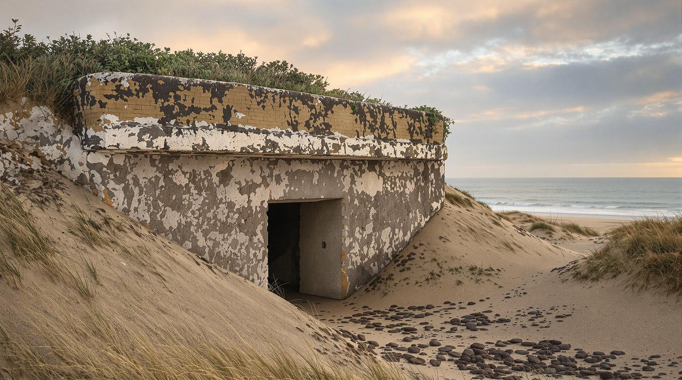 Ce village breton de 4 500 habitants cache 30 bunkers souterrains sous ses dunes