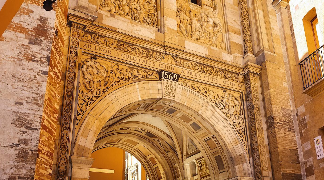 Cet arc catalan de 1569 cache les secrets des corporations artisanales d’Elne