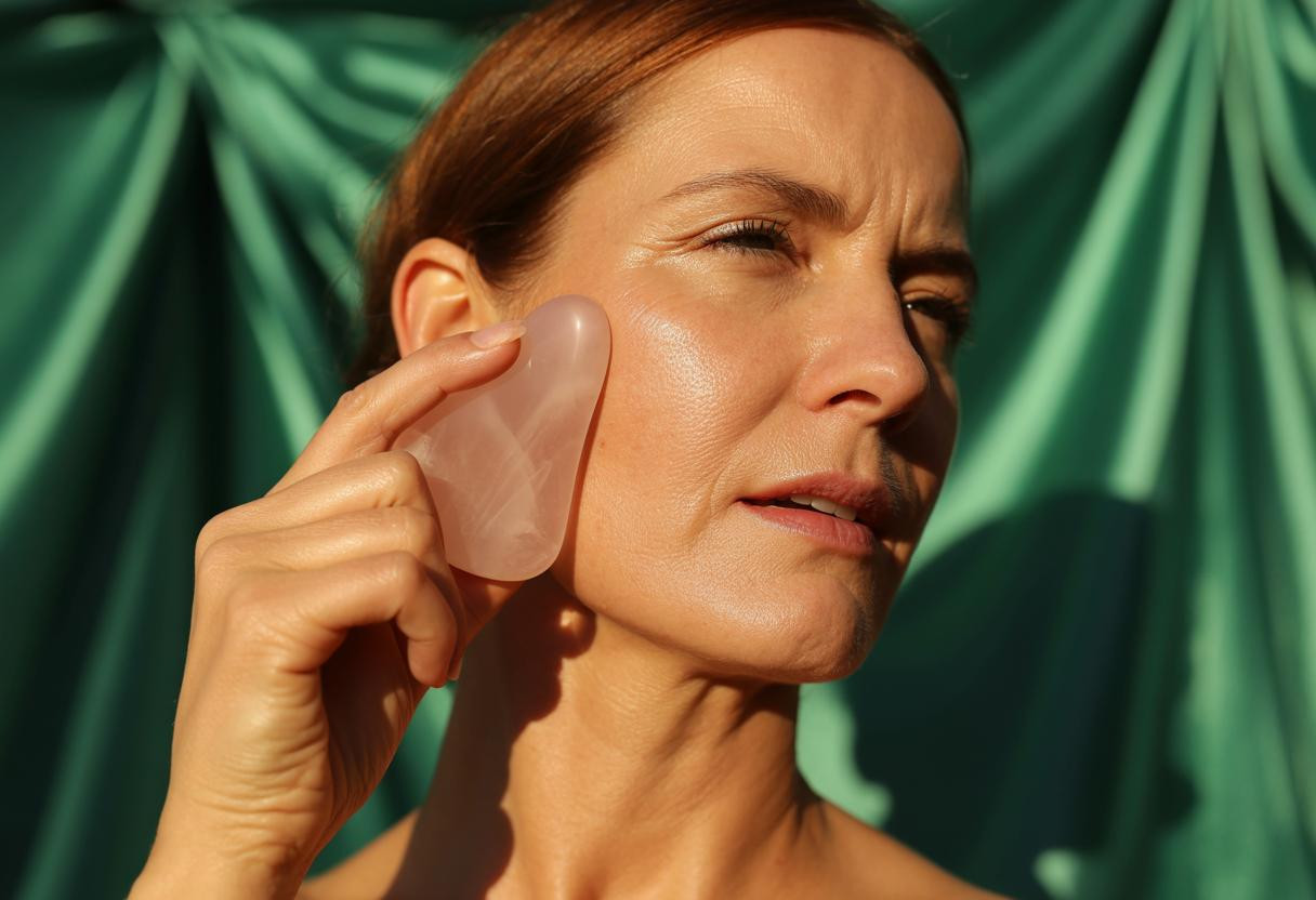 À 44 ans j’ai testé le gua sha pendant 3 mois : mon ovale paraît redéfini