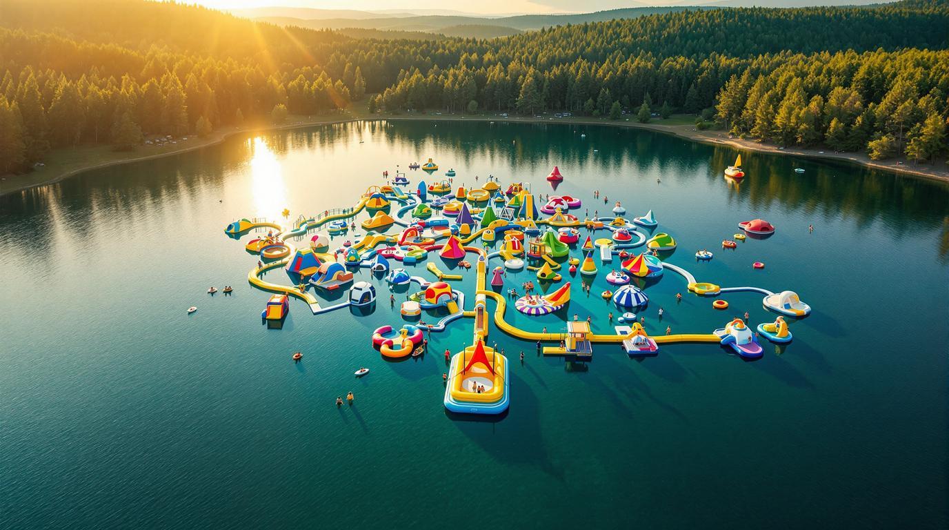 Ce lac de 2000 hectares cache un parc aquatique géant depuis 1979