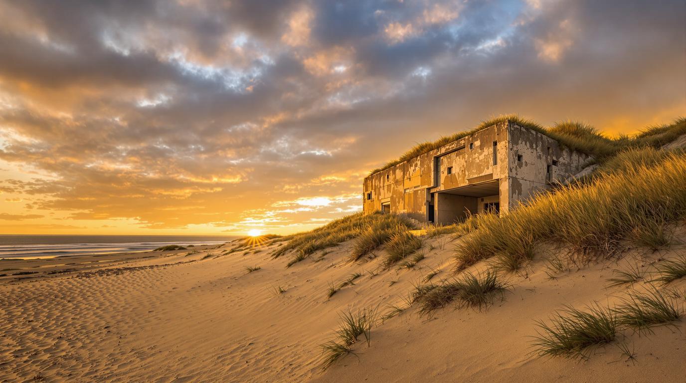 Ce village de 4 284 habitants cache 30 bunkers souterrains sous ses dunes flamandes