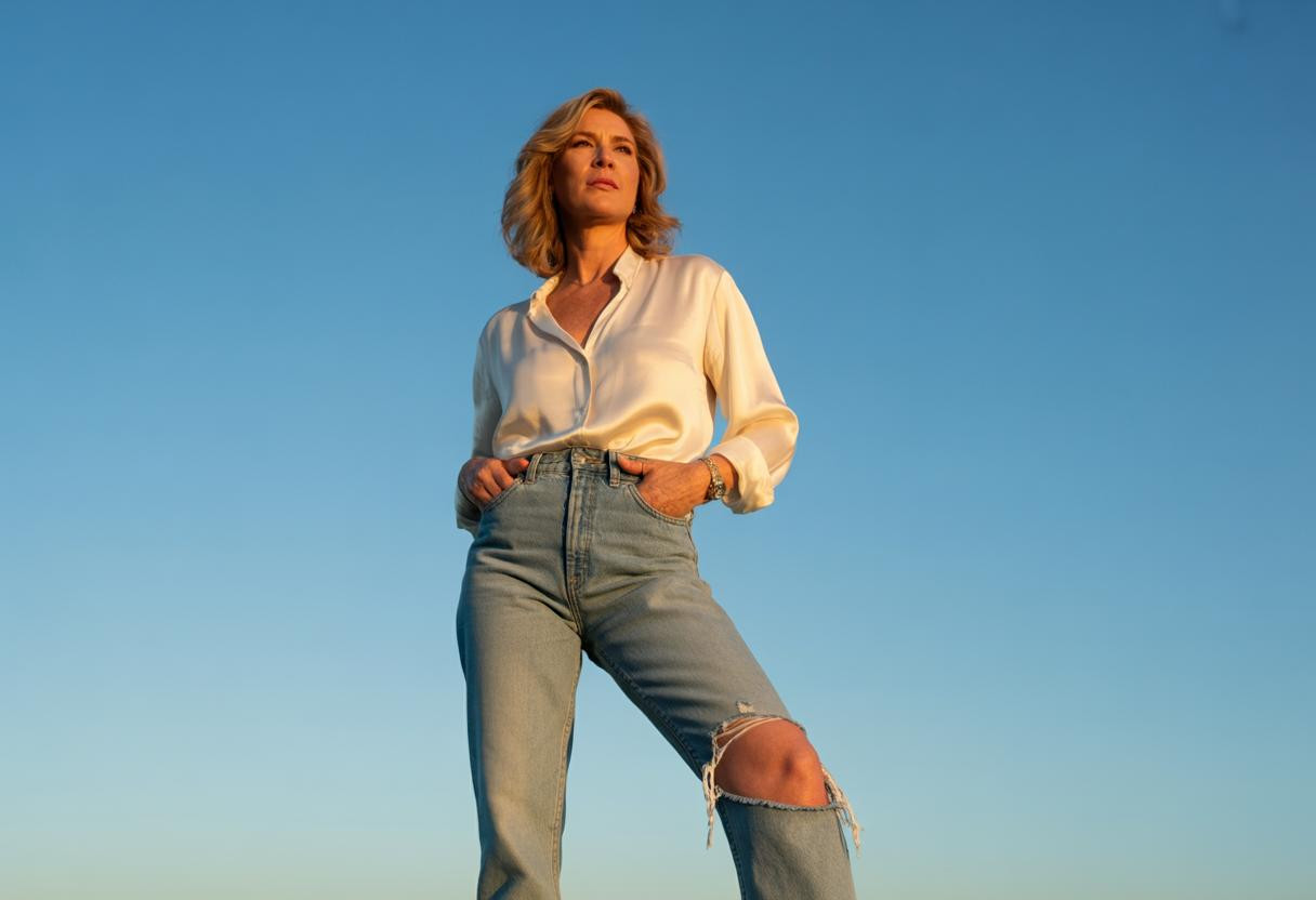 J’ai adopté le jean déchiré à 52 ans avec ces 3 règles qui m’ont rajeunie