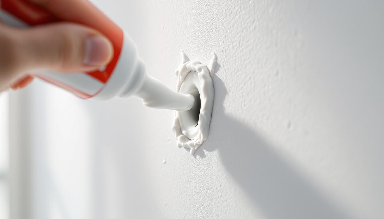 J’ai bouché les trous du mur avec du dentifrice : mon astuce express