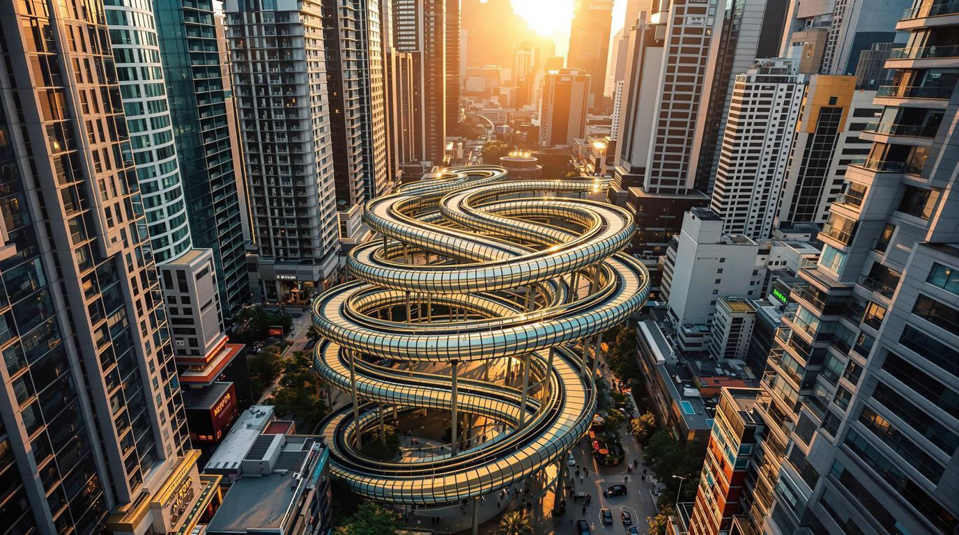 Cette ville cache un escalier mécanique de 800 mètres qui transporte 60 000 personnes quotidiennement