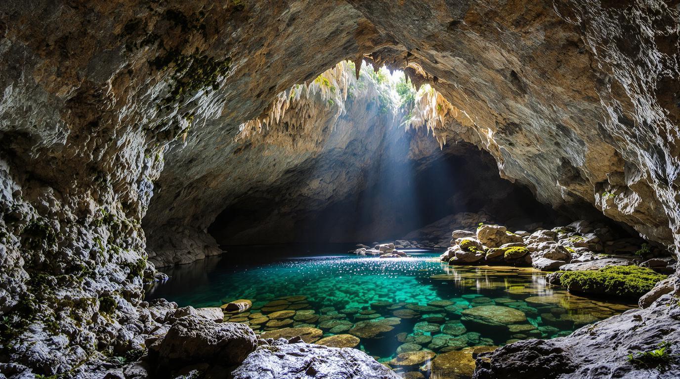 Cette grotte catalane à 45 degrés d’inclinaison cache un ruisseau souterrain méconnu