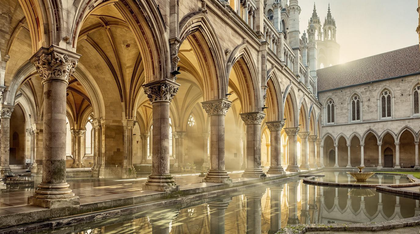 Ce village de 350 habitants cache une abbaye bénédictine préservée depuis 1057