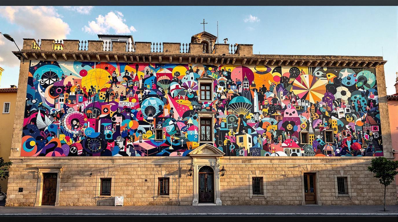 Cette ville catalane cache 15 fresques géantes que peu de touristes découvrent