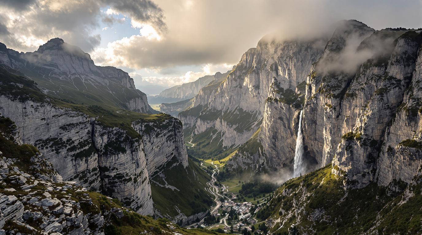 Ce village de 133 habitants cache un amphithéâtre naturel de 1500 mètres de hauteur