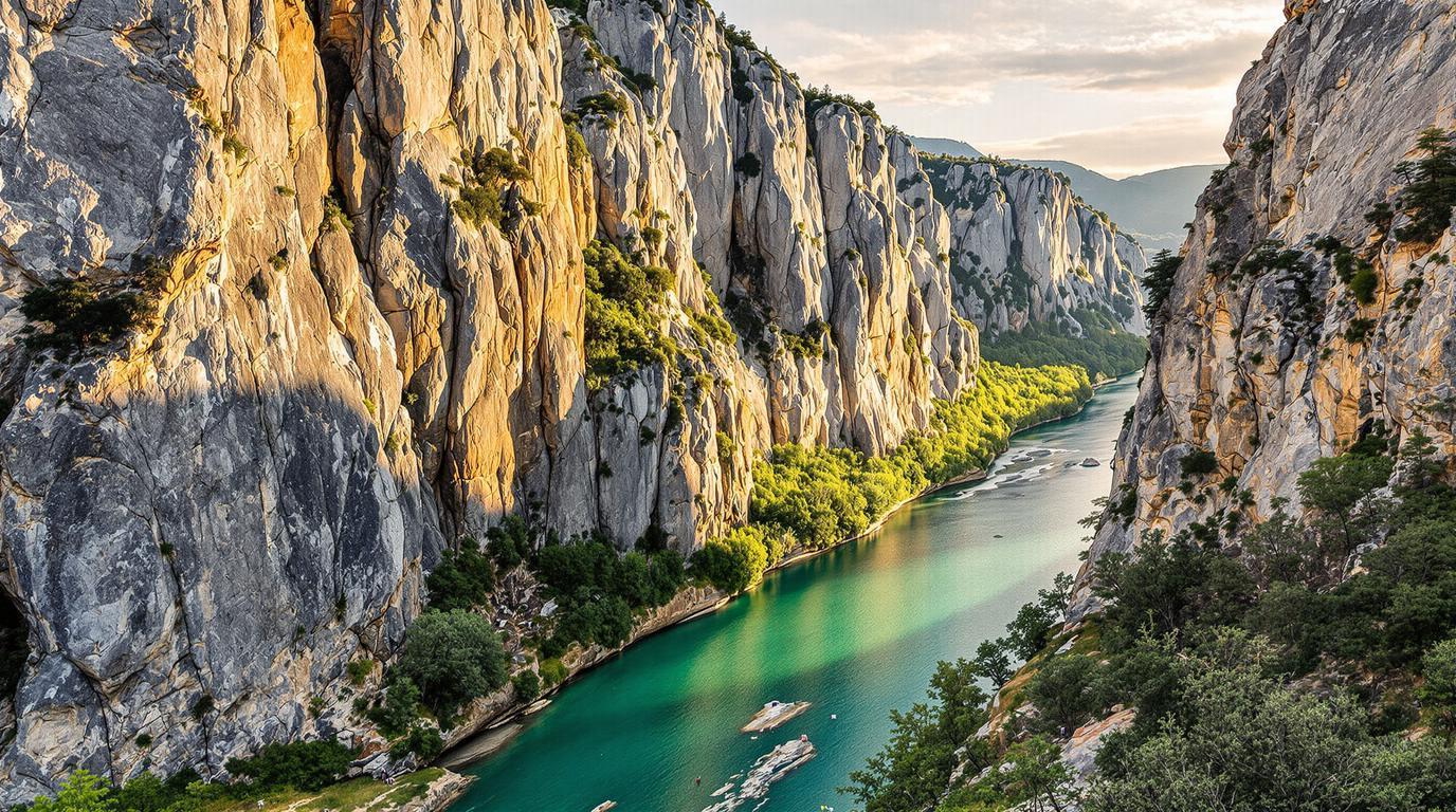 Ces gorges ardéchoises cachent 680 voies d’escalade dans du granite vieux de 300 millions d’années