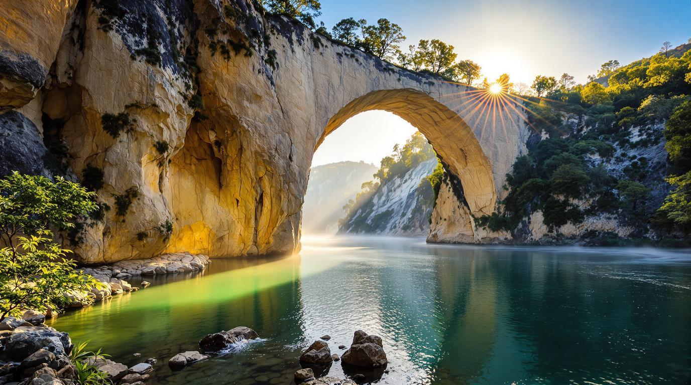 Cette arche naturelle de 54 mètres cache 216 espèces rares dans ses falaises calcaires