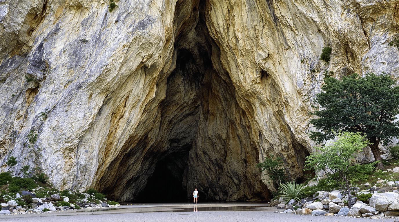 Cette fissure souterraine plonge à 100 mètres sous les hauteurs du Conflent catalan