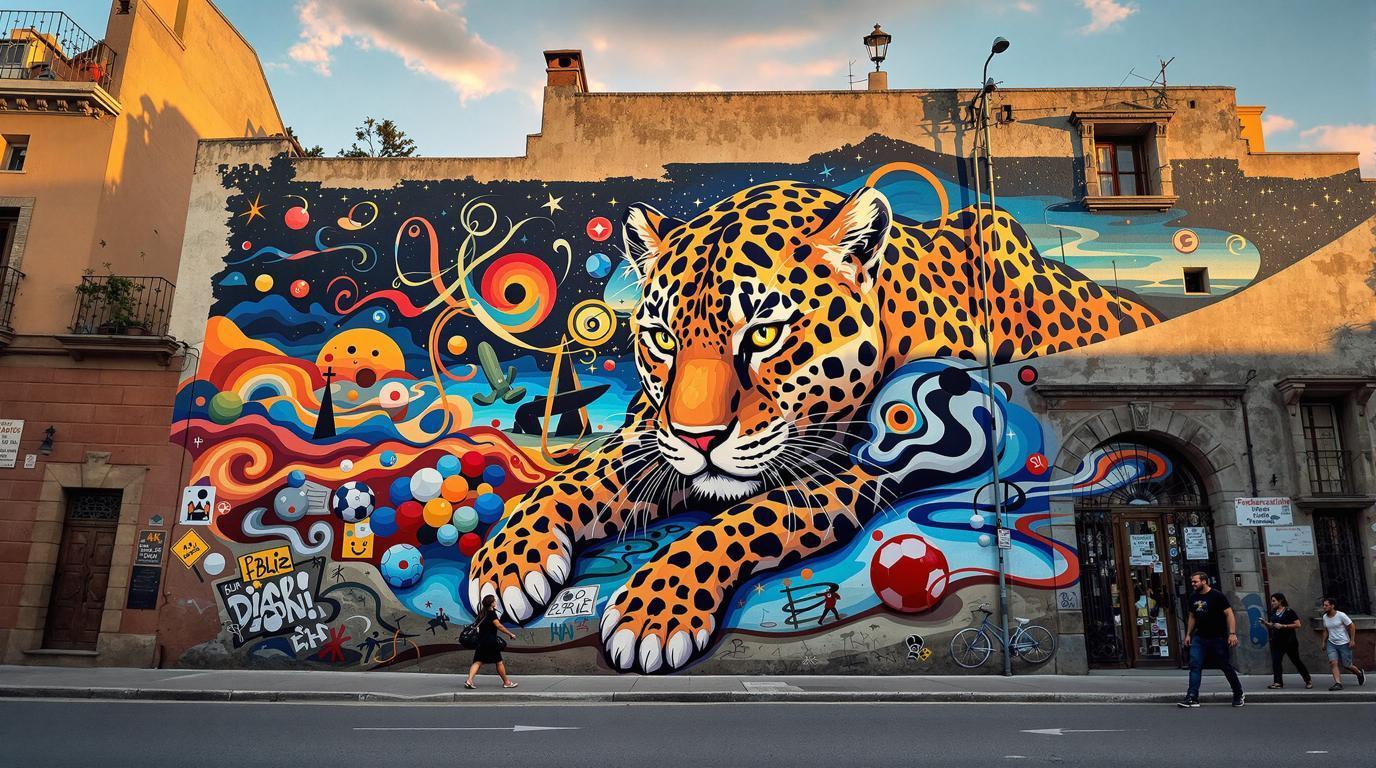 Ce village catalan révèle 8 fresques géantes cachées depuis le voyage de Dalí en 1965