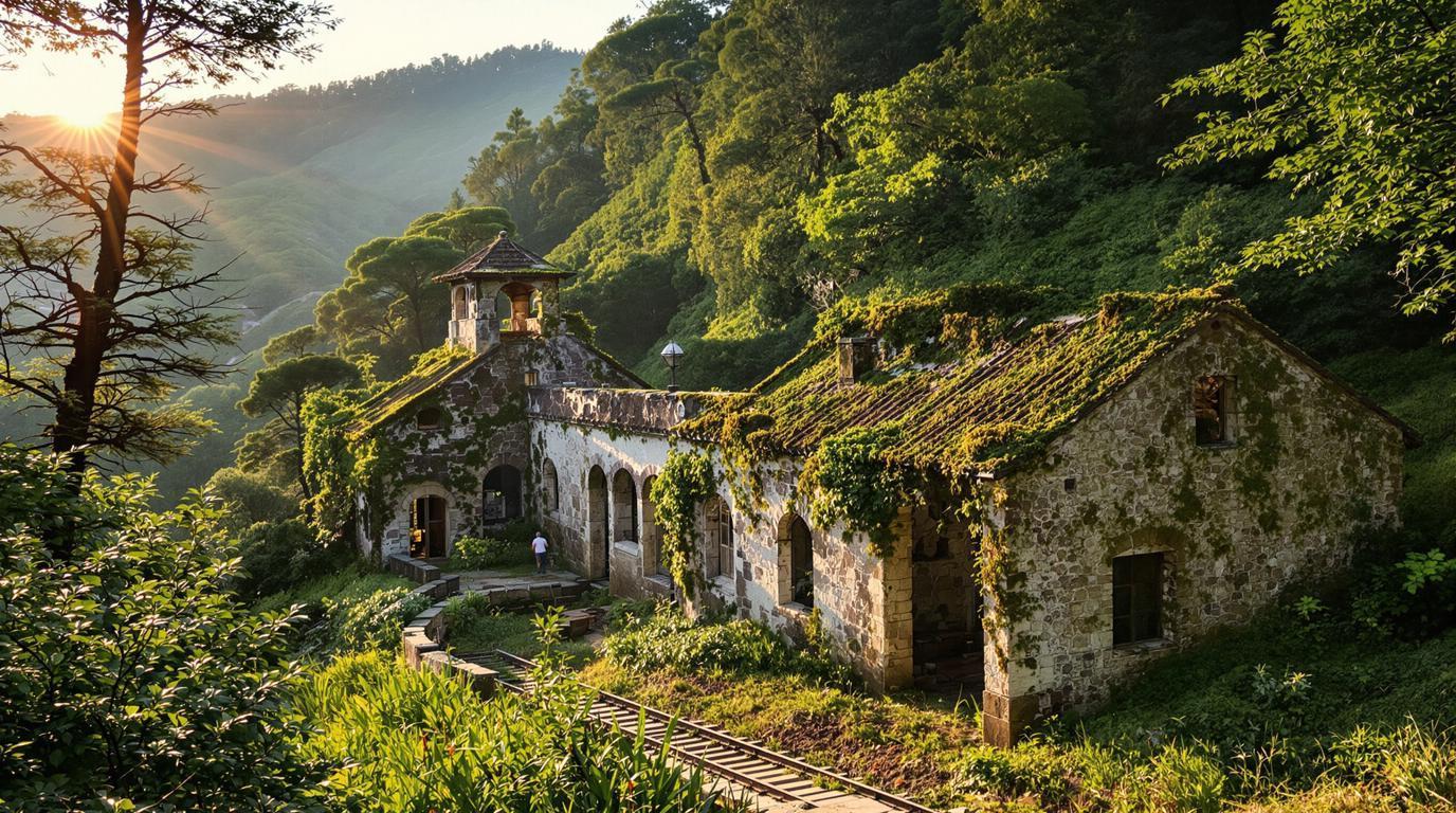 Cette forêt de 636 hectares cache des vestiges miniers et une gare abandonnée