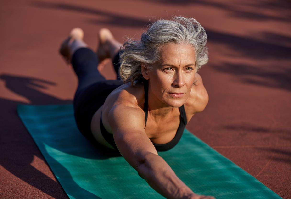 À 45 ans, ces 5 postures de yoga ont transformé ma transition cheveux gris