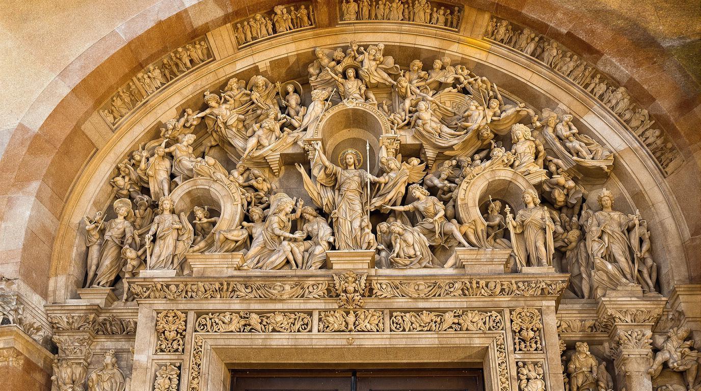 Ce village de 3 300 habitants cache un linteau sculpté du XIe siècle exceptionnel