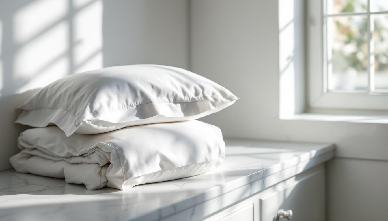 J’ai libéré 30% d’espace en rangeant ma parure de lit dans une taie
