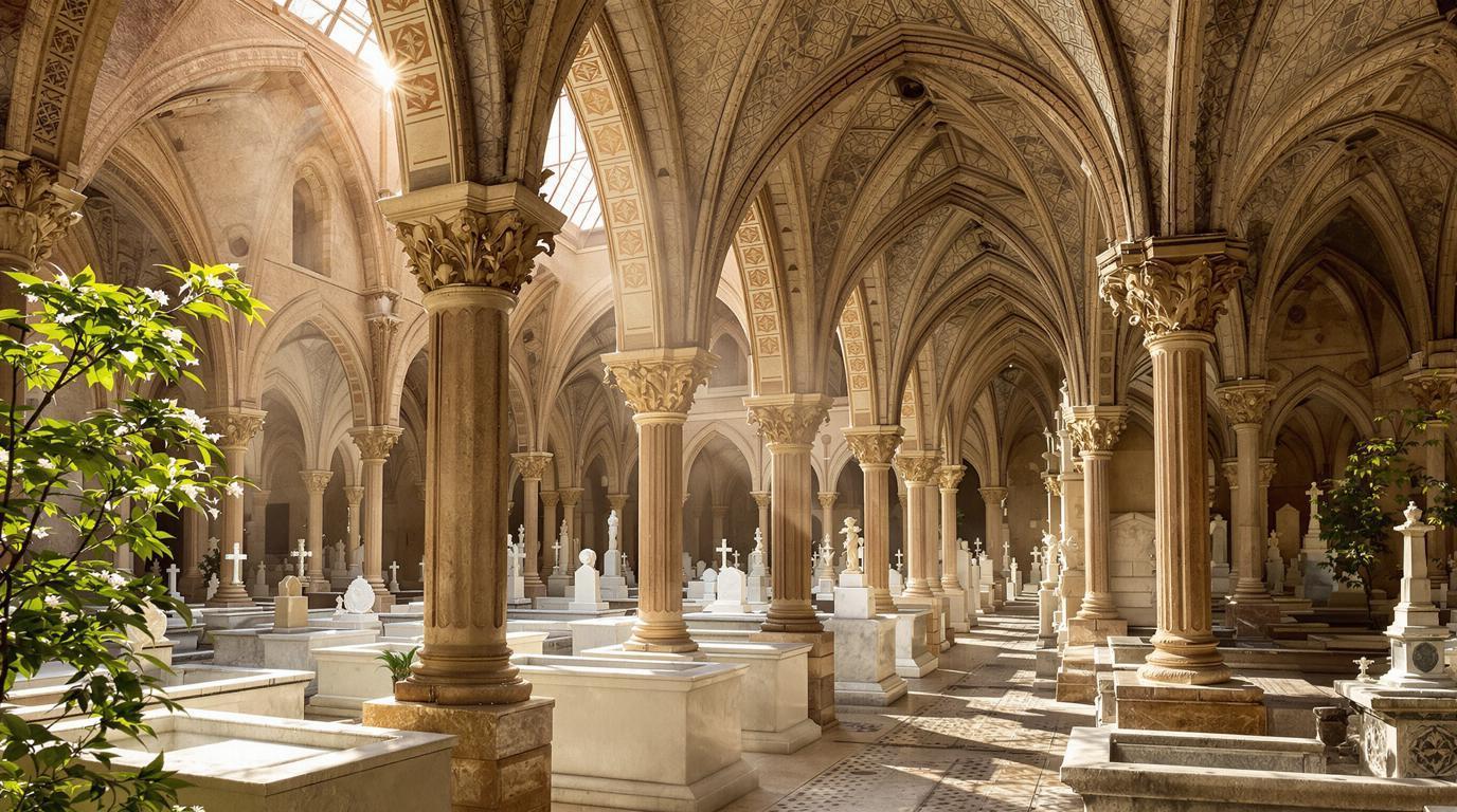 Ce cloître-cimetière de 30 325 m² cache le plus vaste trésor gothique de France