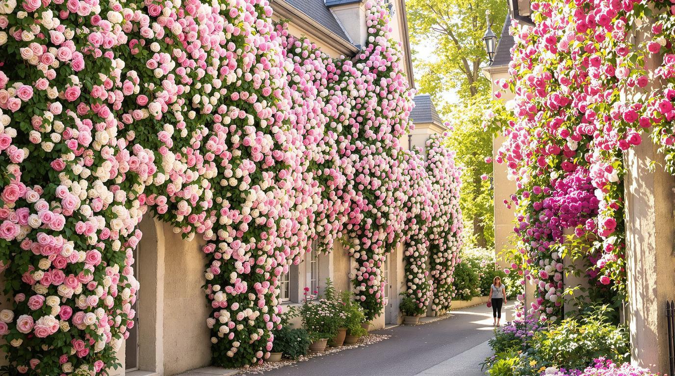 Ce village de 580 habitants cache 1000 rosiers de 270 variétés différentes