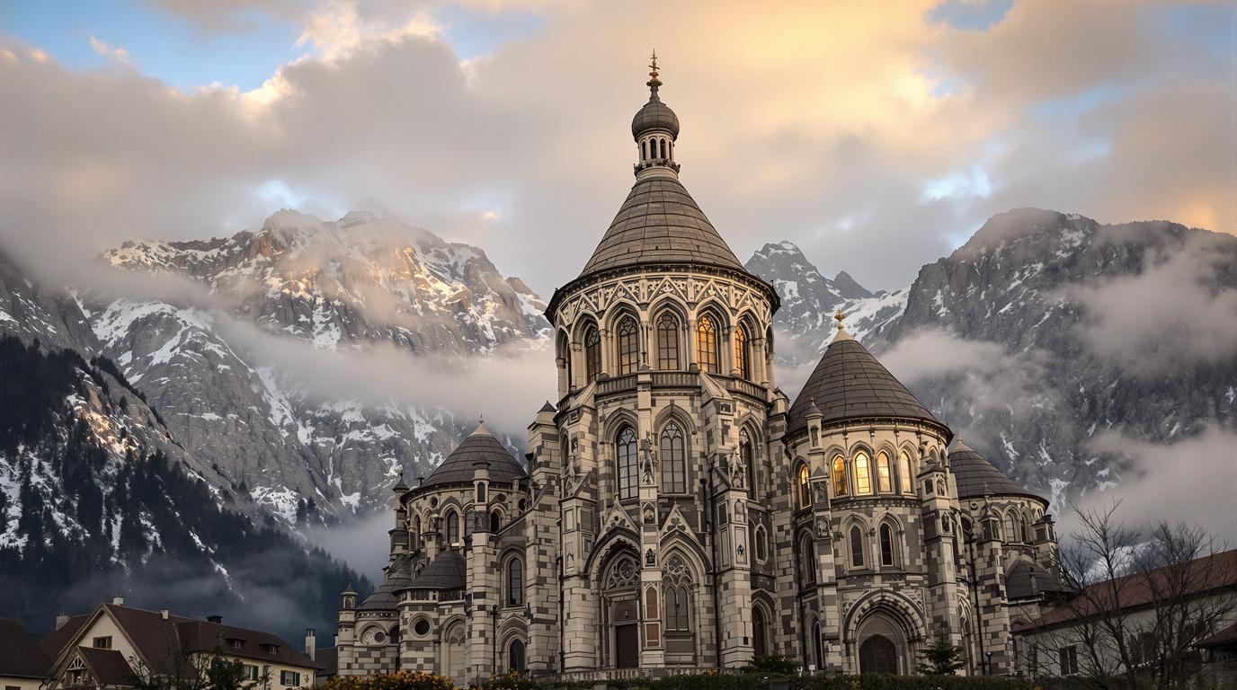 Cette cathédrale à 567 mètres d’altitude cache une crypte mérovingienne sous son chœur