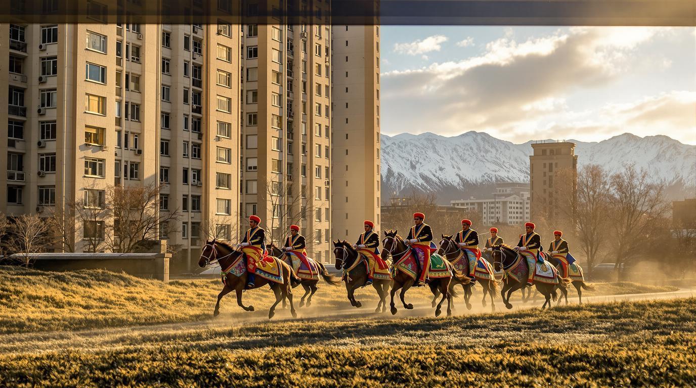 Cette capitale de 1,1 million d’habitants mélange cavaliers nomades et immeubles soviétiques de quinze étages