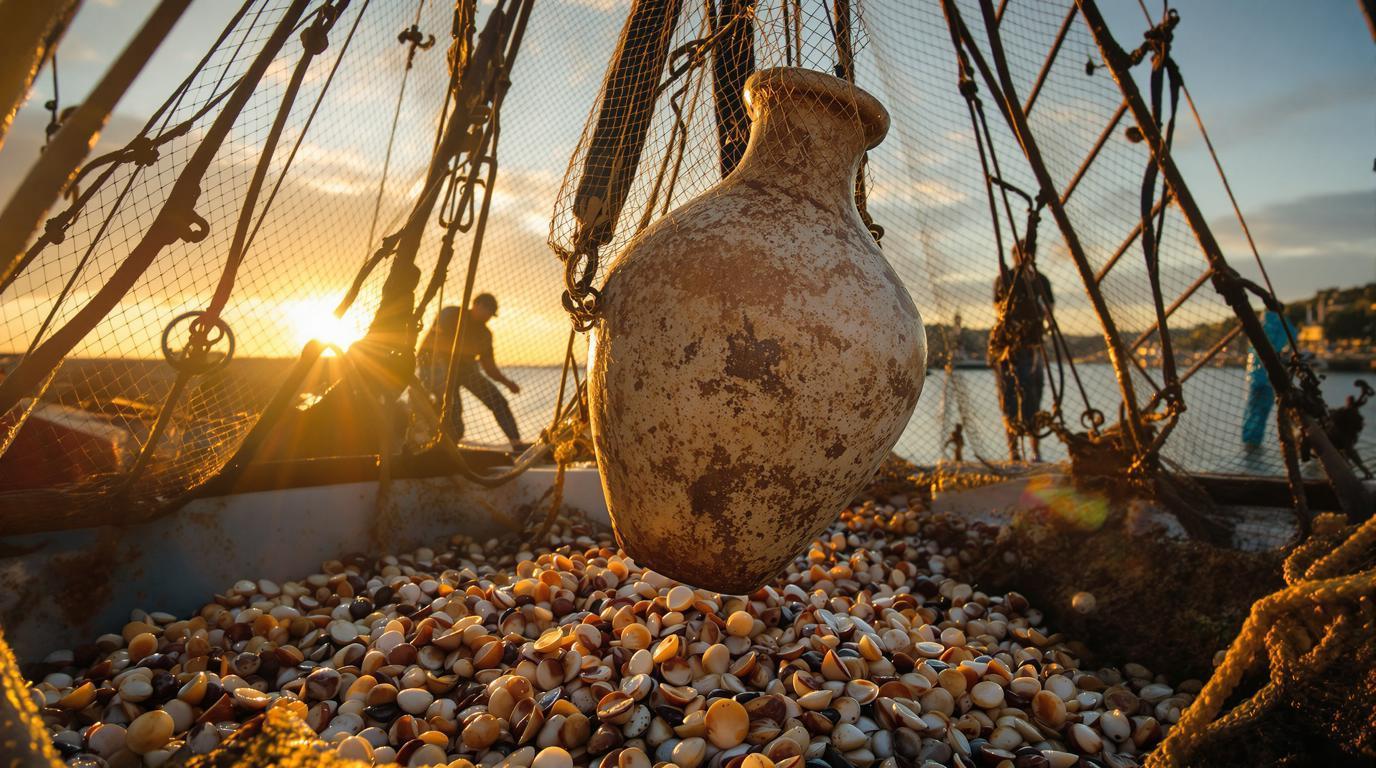 Ce village de 3 929 habitants remonte des amphores romaines dans ses filets de pêche