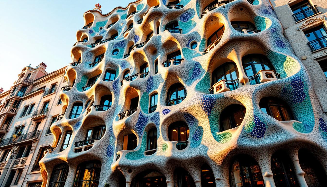 Le seul bâtiment au monde avec 26 prix pour sa mosaïque et ses balcons os