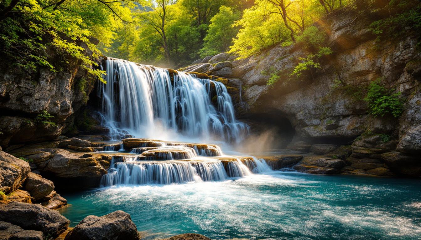 Cette cascade du Vallespir tombe de 25 mètres dans un bassin de pierre sauvage