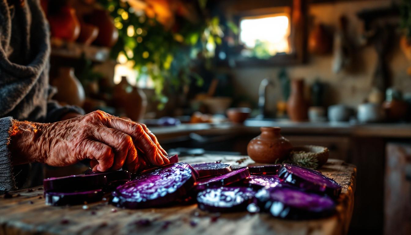 Cette conservation des aubergines violettes que 3 familles transmettent encore à Céret