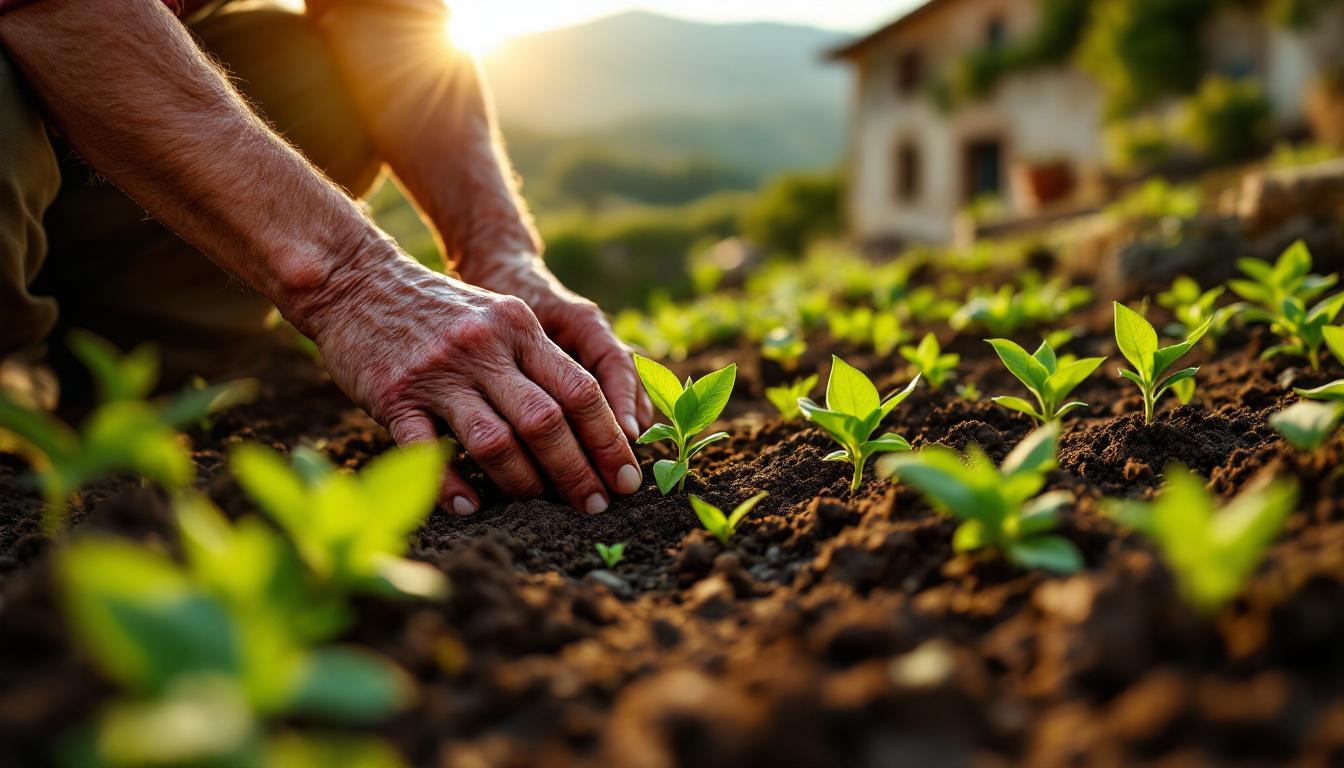 Ces semis toutes les 3 semaines que les mas du Conflent pratiquent pour des haricots jusqu’octobre