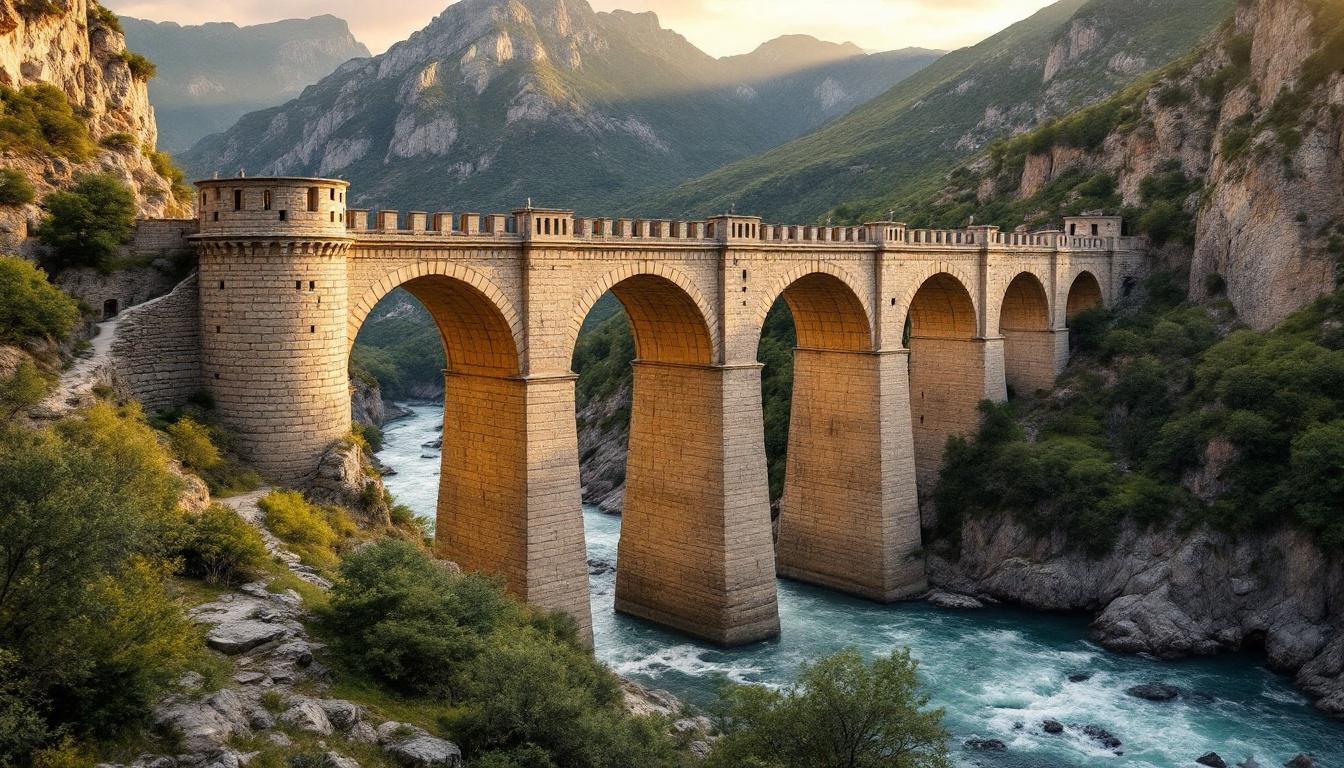 Le seul pont catalan construit pour un site thermal fermé depuis 1981