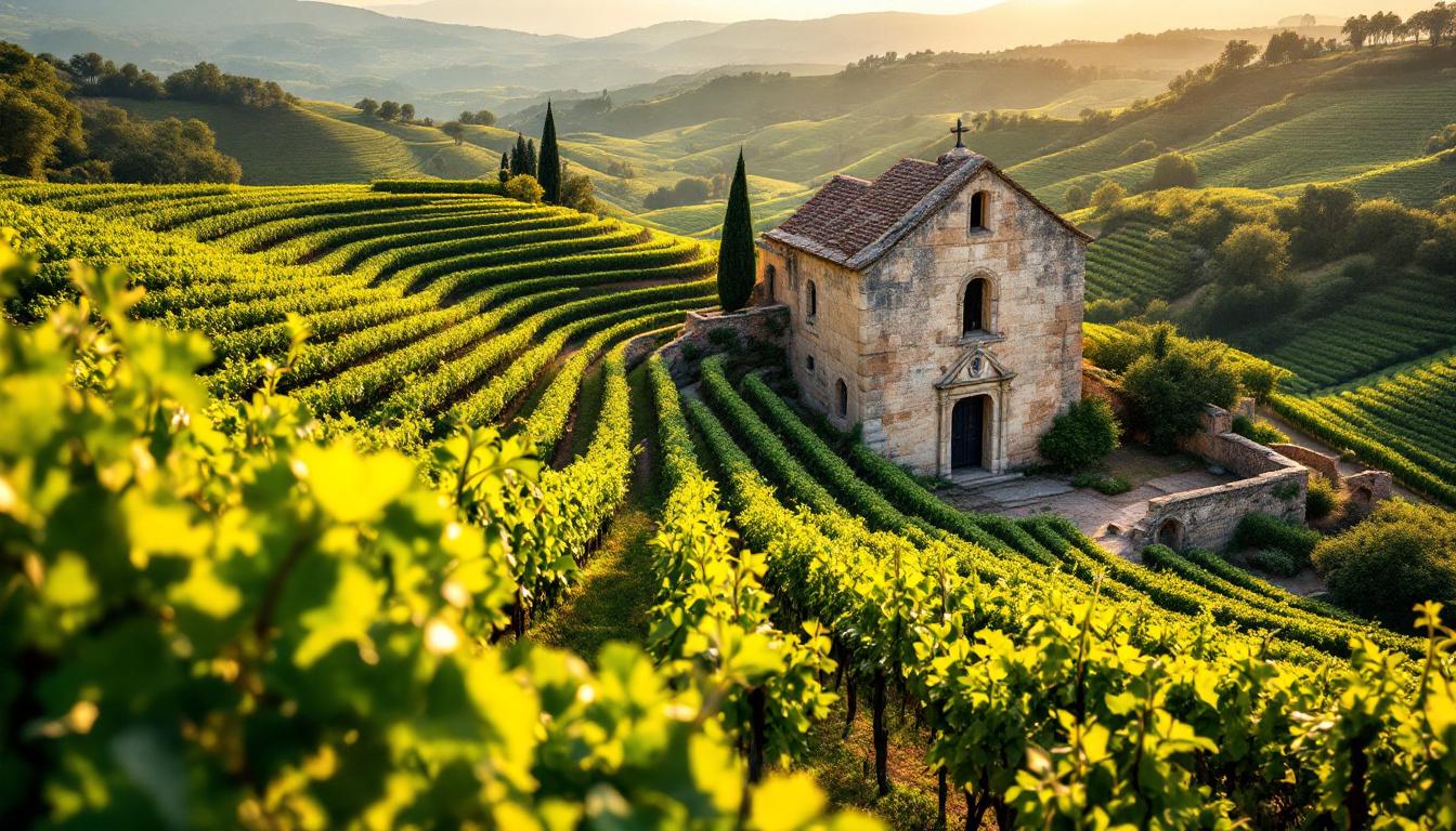 Cette chapelle des Aspres se dresse au milieu des vignes depuis le XIe siècle