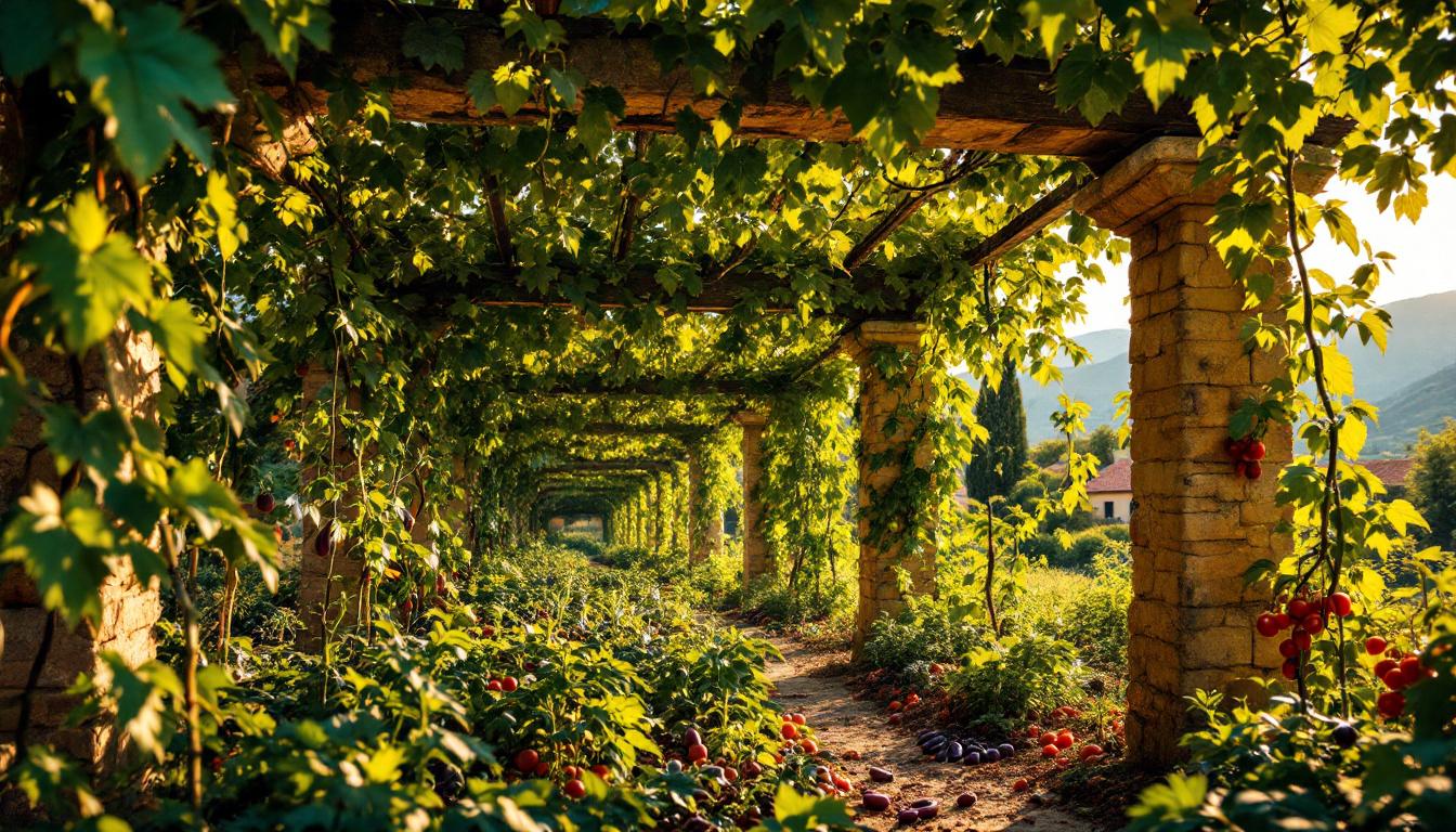 Ces pergolas de vigne du Vallespir qui ombragent et nourrissent depuis 3 générations