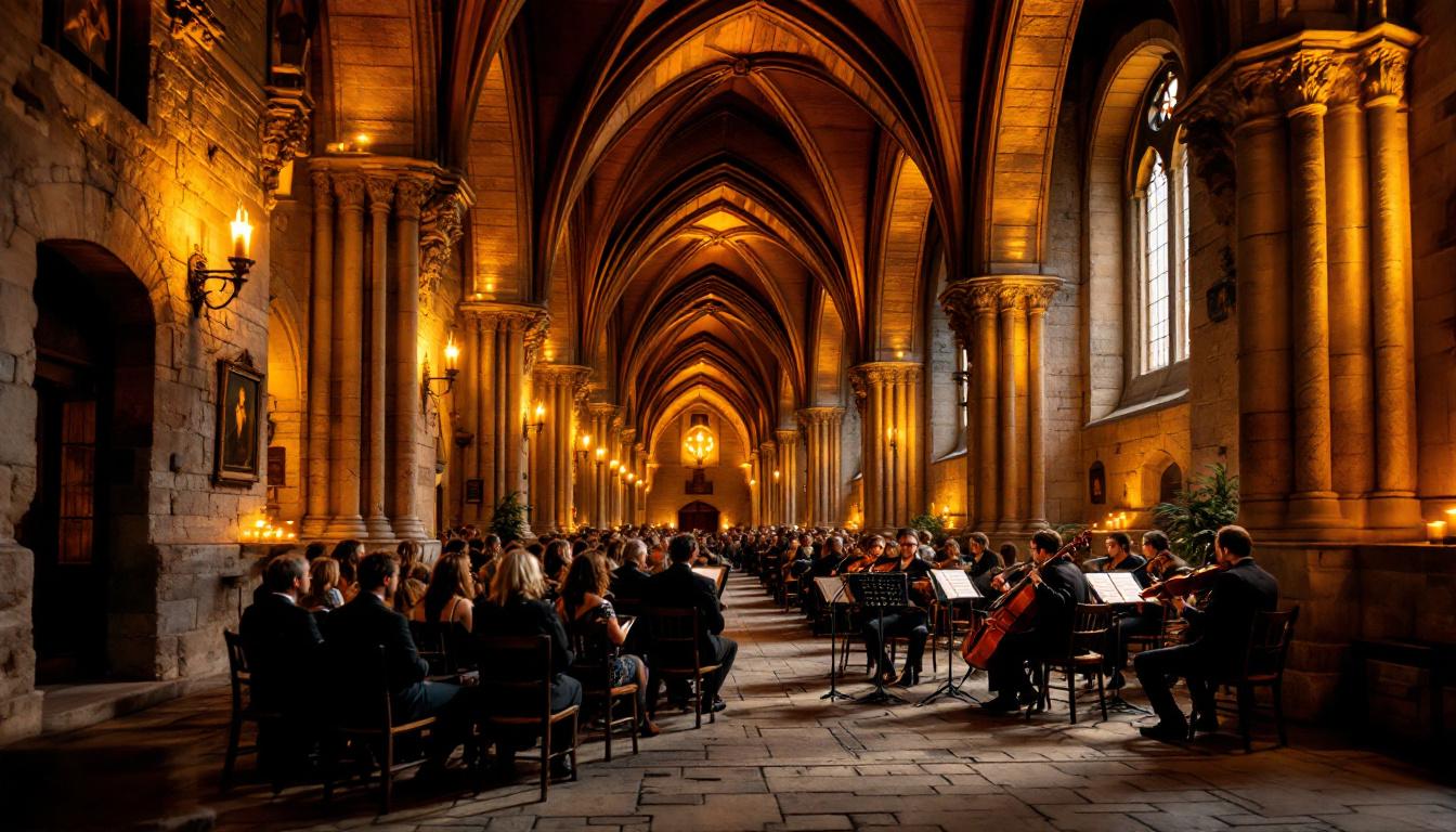 Ces concerts du soir initient les groupes d’amis à Casals dans les abbayes