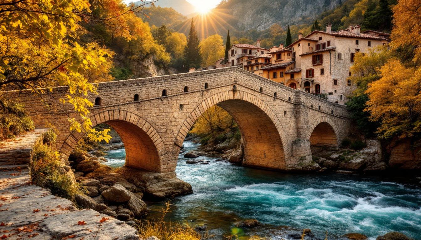 Ce village de 248 habitants garde le pont le plus romantique du Vallespir