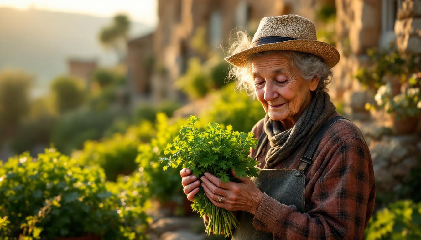 Cette sélection entre persil plat et frisé que les Aspres gardent contre les étés chauds