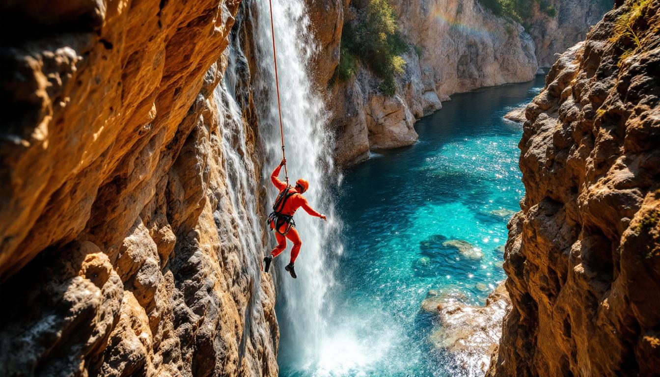 Ces rappels de 17 mètres dans les gorges du Llech défient les sportifs confirmés