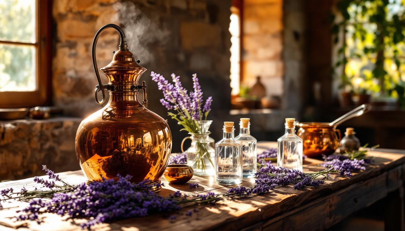 Cette distillation d’été que 4 mas du Conflent gardent pour apaiser la peau brûlée
