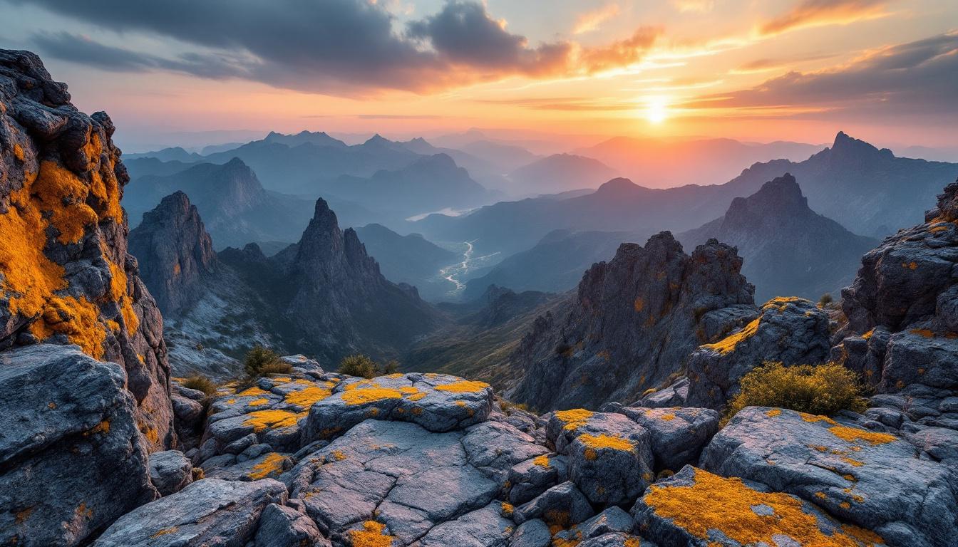 Cette roche de 300 millions d’années offre une vue sur 5 massifs catalans à 2403m