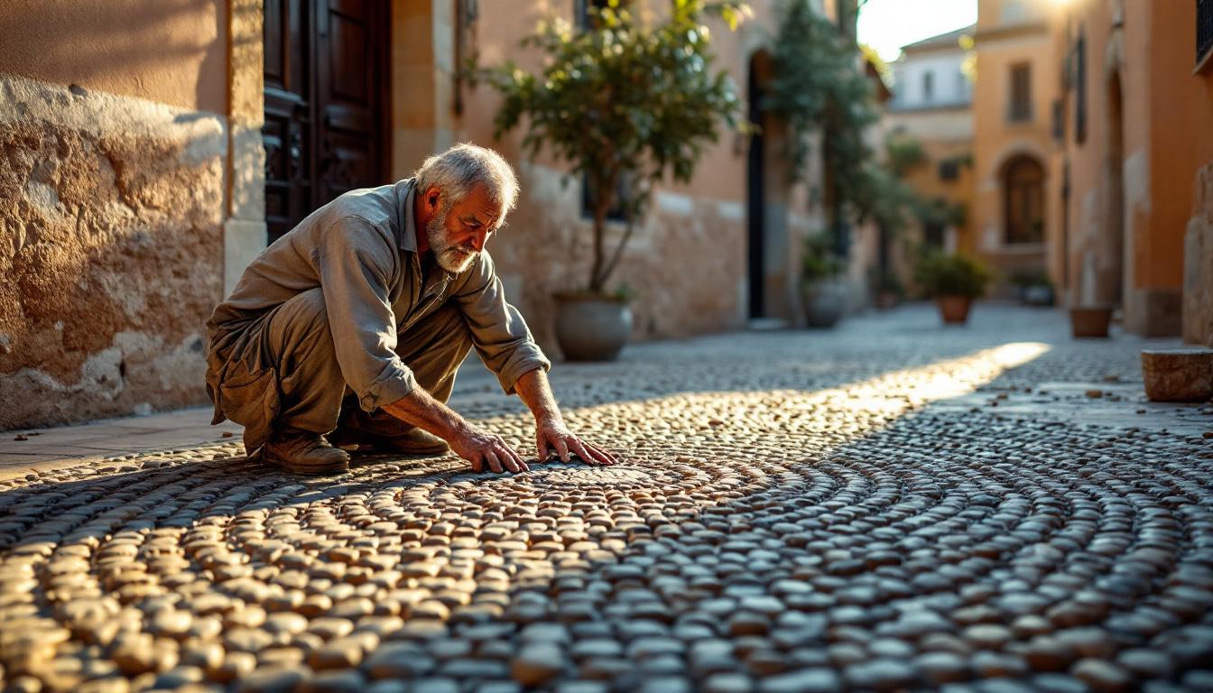 Ces caladeurs perpignanais qui posent les galets du Canigó comme au temps des cortals