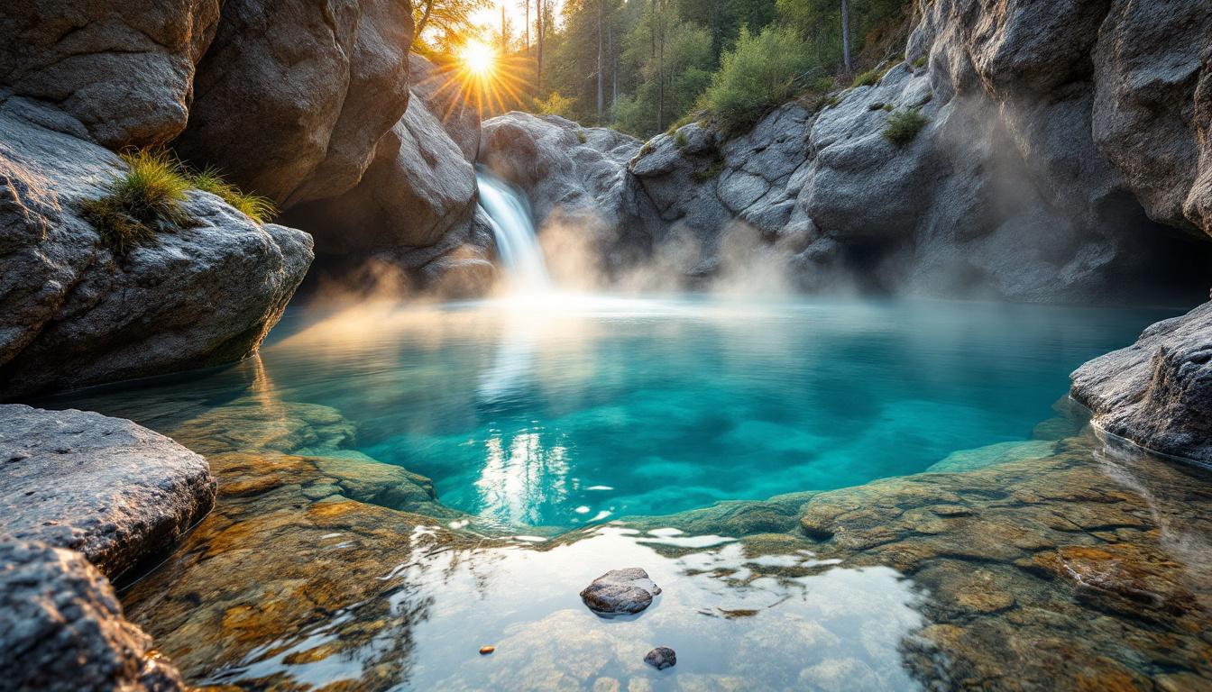 Cette source à 37°C sort du granite et alimente les thermes de Molitg