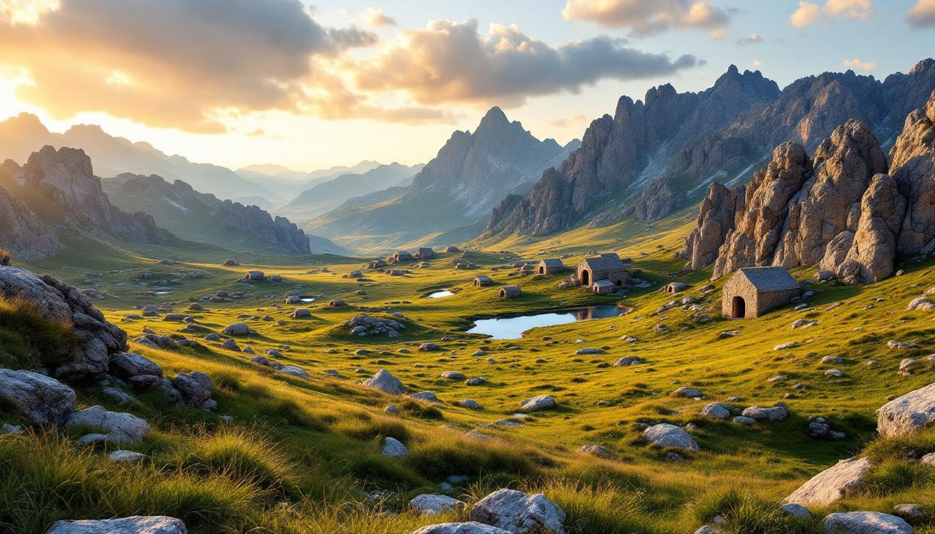 Ce plateau de 300 millions d’années cache 50 abris pastoraux à 2300 mètres
