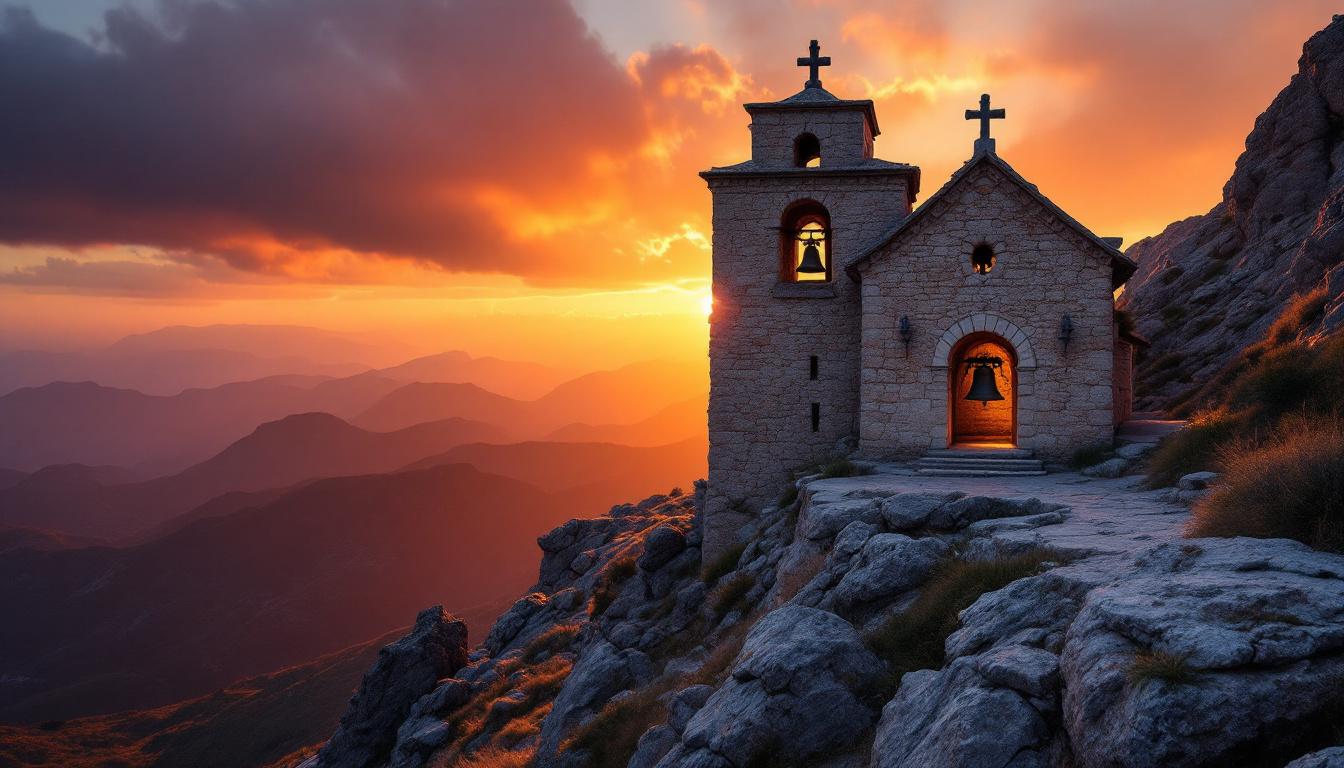 Voici l’ermitage catalan où résonne la dernière cloche en fer forgé des Pyrénées