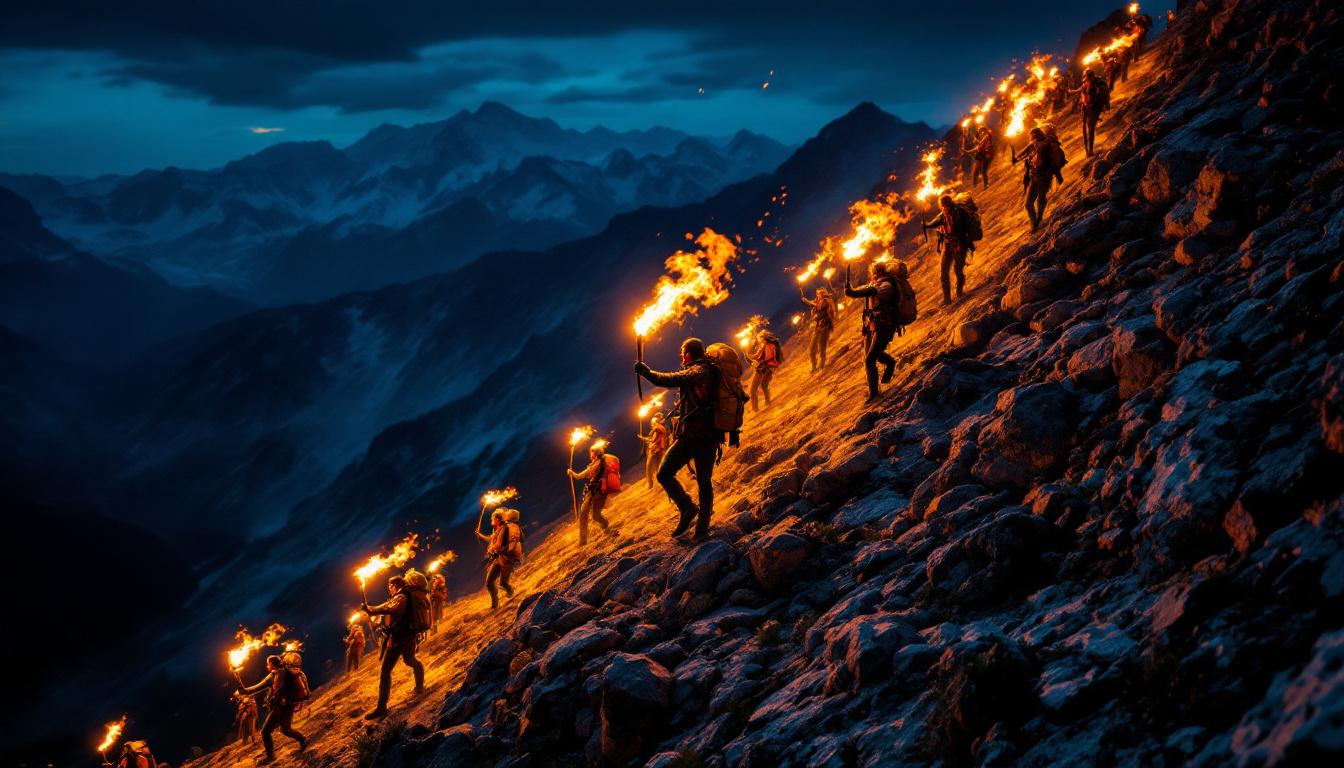Cette montée à minuit que 15 équipes coordonnent encore pour la flamme du Canigó