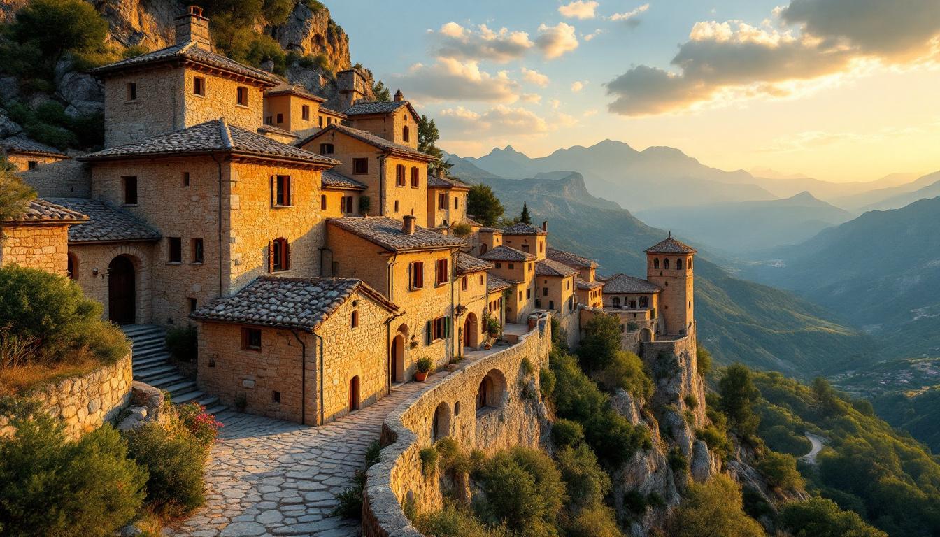 J’ai découvert ce hameau catalan perché au-dessus des sources thermales de Molitg