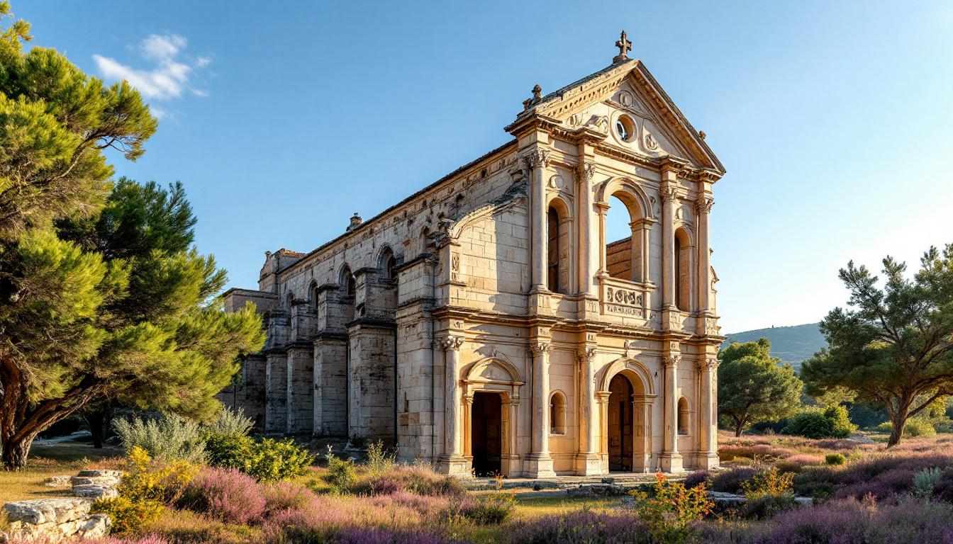 Voici les ruines romanes aux doubles arcatures aveugles oubliées près du lac de la Raho