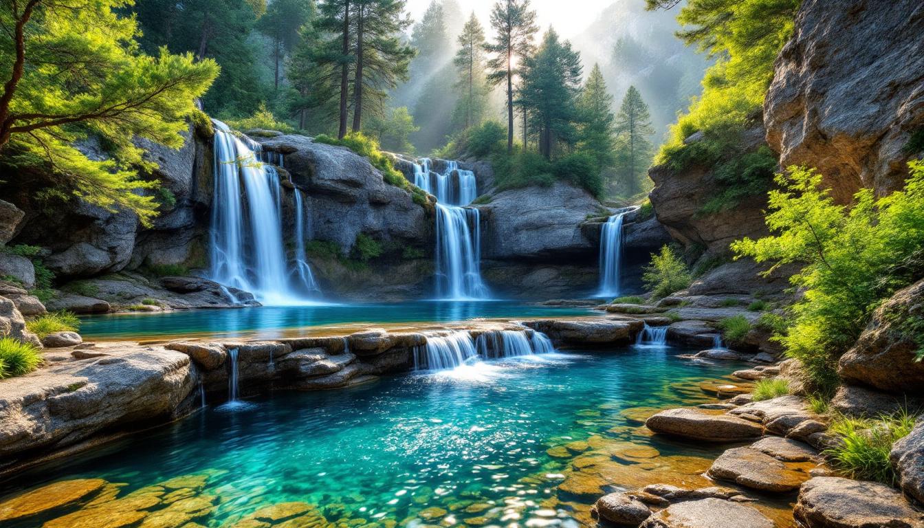 Cette cascade de 15 mètres cache des bassins naturels à 1092 mètres d’altitude