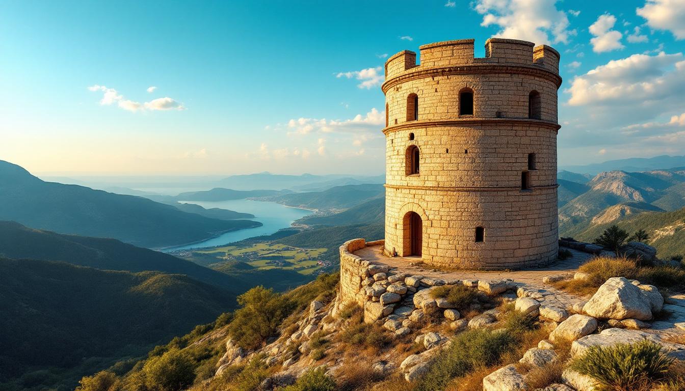 La seule tour de surveillance minière à 1437 mètres garde encore ses galeries