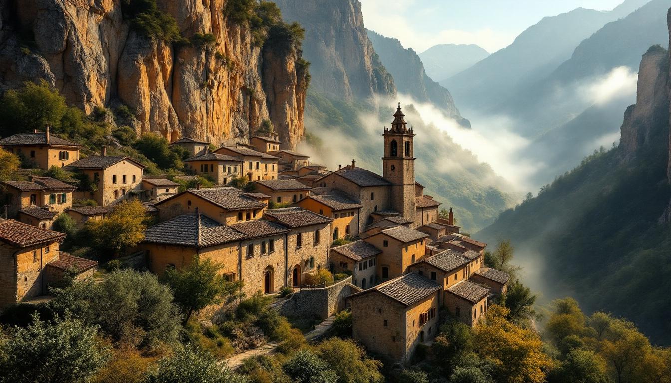 Ce hameau des Albères à 370 mètres dort en fond de vallée depuis 1972