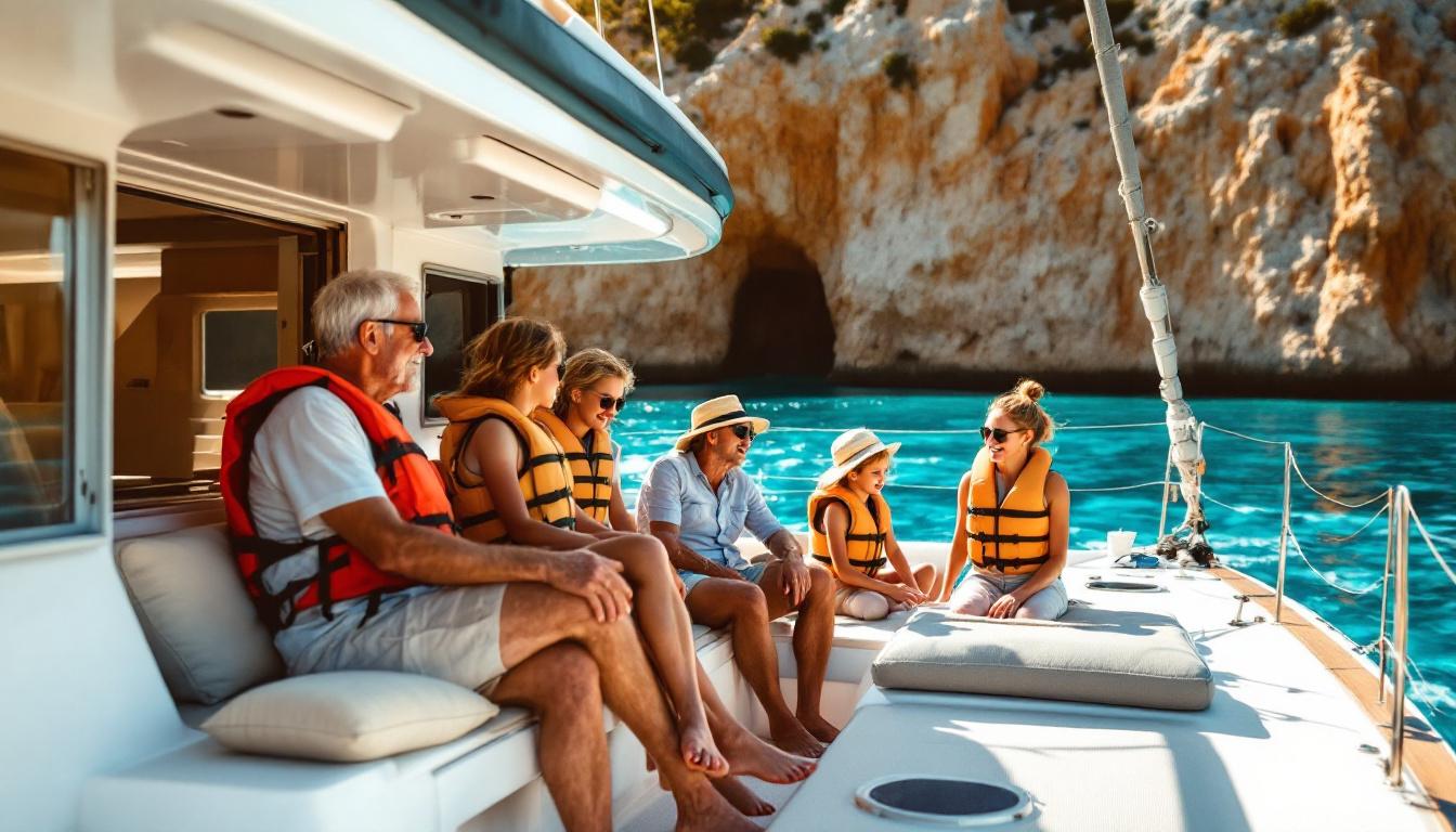 Cette sortie en catamaran unit 3 générations catalanes face à la côte Vermeille